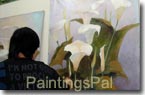 PaintingsPal Painter #10 with 5 years hand-on experience, specializing in reproduction of impressionism and contemporary styles,  and has done himself more than 300 reproductions of oil paintings / more his art reproductions