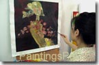 PaintingsPal Painter #11 with 6 years hand-on experience, specializing in impressionism and moden style paintings, and has done herself more than 300 reproductions of oil paintings / more her reproduction samples