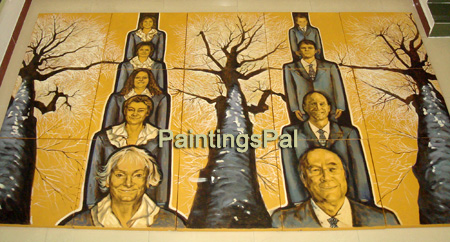 family tree portrait made in size 59