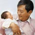 Portrait from photo sample #141 Grandpa and Granddaughter