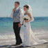 Custom oil paintings from pictures sample #180 - beach wedding