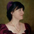 Oil painting portrait sample #198 lady in red
