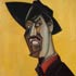 Oil painting reproductions #136 Wyndham Lewis Self-Portrait reproduced by PaintingsPal painter Y Xia