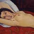 Oil painting reproductions #145 Reclining Nude, 1917 by Amedeo Modigliani (Italian, 1884–1920) and reproduced by PaintingsPal painter ZLB