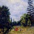 Oil painting reproductions #155 Jardin de Kew (Kew Gardens), 1892 by Camille Pissarro (French, 1831-1903) and reproduced by PaintingsPal painter LB ZHU