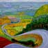 Famous oil painting reproductions sample #219 Garrowby Hill by David Hockney and replicated by PaintingsPal painter WXD