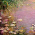Oil painting reproduction #3 Monet Water Lily Series