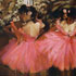 Oil painting reproduction #49 Dancers in Pink by Edgar Degas