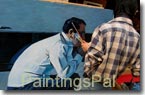 PaintingsPal Painter #5 with 23 years hand-on experience, specializing in reproduction of classical realism, impressionism, abstract paintings and portrait from photo, and has done himself more than 1,600 reproductions of oil paintings / more his art works