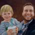 Portrait turned from photo sample #160 father and son