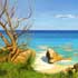 Landscape oil painting from photo samples #173 seascape
