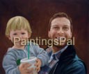 Plain portrait background B3 - dark brown/red
