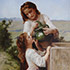 Masterpiece oil reproduction sample #301 A la fontaine(At the Fountain) by Bouguereau