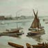 Reproduction oil paintings #120 Grey and Silver: Old Battersea Reach,1863 by James Abbott McNeill Whistler (1834-1903) and reproduced by PaintingsPal artist XD Wen