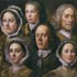 Oil painting reproductions #134 heads of Six of Hogarth's Servants, 1750-5 by William Hogarth (1697-1764) and reproduced by PaintingsPal painter HK Wu