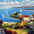 Oil painting reproduction #29 landscape in impressionism style