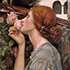Oil painting reproduction #2 My Sweet Rose by John William Waterhouse