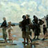Oil painting reproductions #43 Oyster Gatherers of Cancale by John Singer Sargent and reproduced by PaintingsPal painter R Gao