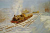 Oil painting for sale #196 Stream train (sold)