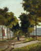 Masterpiece oil painting reproductions #232 La Route by Pissarro (sold)