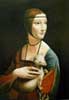 Stock oil painting reproduction #267 The Lady With An Ermine reproduced by LC Chang (sold)